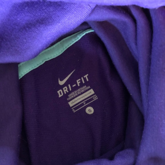 Purple Nike cowl neck hoodie - Picture 2 of 2